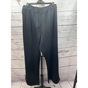 Romans Wide Leg Black Elastic Waistband Pants‎ Size 30W with Stretch